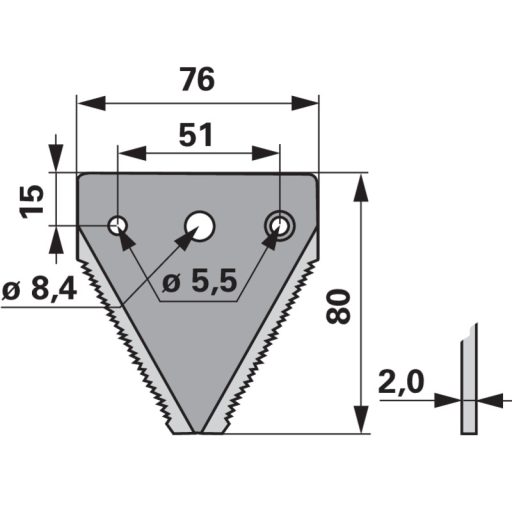 Kaszapange Schröckenfux 00601350 - 80 mm