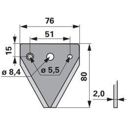 Kaszapange Schröckenfux 00601353 - 80 mm