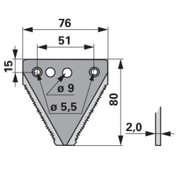 Kaszapange Schröckenfux 00601466 - 80 mm