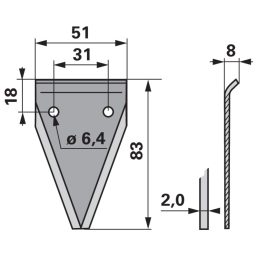 Kaszapange ESM 00633130 - 83 mm
