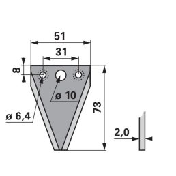 Kaszapange ESM 00633140 - 73 mm