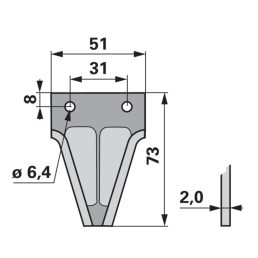 Kaszapange ESM 00633145 - 73 mm