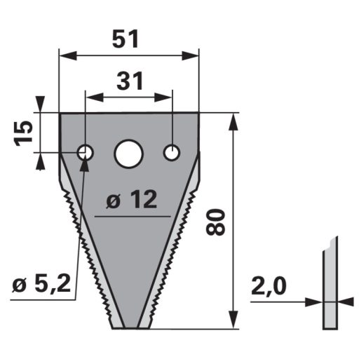 Kaszapange ESM 00633155 - 80 mm