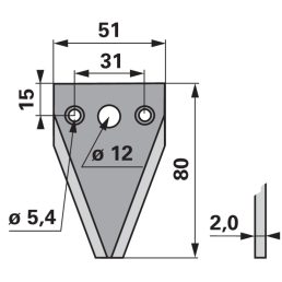 Kaszapange ESM 00633156 - 80 mm