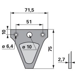 Kaszapange ESM 00633164 - 75 mm