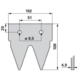 Kaszapange ESM 00633215 - 108 mm