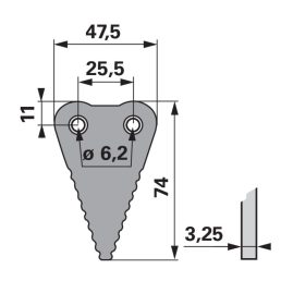 Kaszapange ESM 00633252 - 74 mm