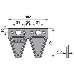 Kaszapange ESM 00633256 - 75 mm
