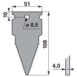 Kaszapange ESM 443210021 - 108 mm