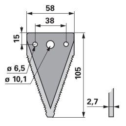 Kaszapange ESM 443440241 - 105 mm
