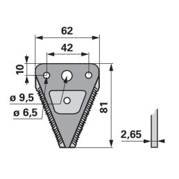 Kaszapange ESM 443440981 - 81 mm