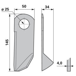 Kaszapange ESM 443442200 - 145 mm