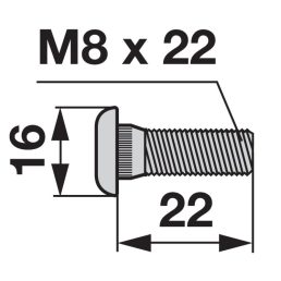 Rögzítőcsavar 00449331 - M8 x 22 mm