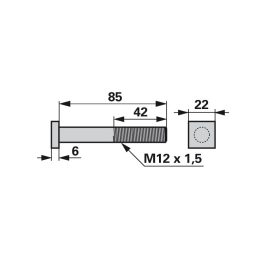Rögzítőcsavar 00627409 - M12 x 85 mm
