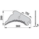 Bálázókés John Deere 525CC45141F