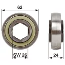 Csapágy John Deere 647JD9313F