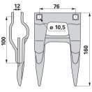 Schumacher kaszaujj 1650004, 12mm, fekete (10 db)