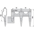 Schumacher kaszaujj 1072101, 12mm, fekete