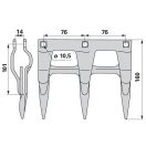 Schumacher kaszaujj 1650401, 14 mm, piros