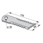 Szecskázókés KPAB 525525107/25 (25 db)