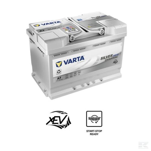 VARTA Akkumulátor 12 V 70 Ah 760 A AGM Silver Dynamic