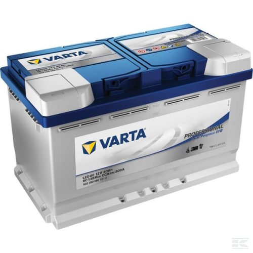 VARTA Kettős célú, 12 V 80 Ah 800 A LED80