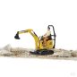 Bruder U62002 JCB mikro kotrógép munkásfigurával