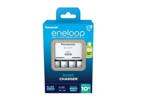 ENELOOP Akkumulátor töltő + 4 db AA/ceruza akkumulátor 1,2 V 2000 mAh