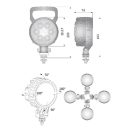Gopart Spot LED munkalámpa kör alakú 1500 lm 24 W