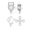 Gopart Spot LED munkalámpa kör alakú 1500 lm 24 W
