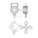 Gopart Spot LED munkalámpa kör alakú 1500 lm 24 W