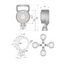 Gopart Spot LED munkalámpa kör alakú 2000 lm 25 W