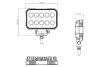 Gopart Fényvető LED munkalámpa téglalap alakú 1900 lm 15 W