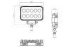Gopart Spot LED munkalámpa téglalap alakú 1900 lm 15 W