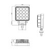 Gopart Fényvető LED munkalámpa négyzet alakú 3040 lm 25 W 