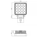 Gopart Spot LED munkalámpa négyzet alakú 3040 lm 25 W