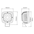 Gopart Fényvető LED munkalámpa négyzet alakú 4000 lm 40 W