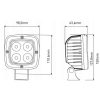 Gopart Spot LED munkalámpa négyzet alakú 4000 lm 40 W 