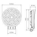 Gopart Fényvető LED munkalámpa kör alakú 2850 lm 36 W