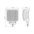 Gopart Fényvető LED munkalámpa négyzet alakú 3840 lm 48 W