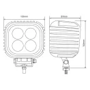 Gopart Fényvető LED munkalámpa négyzet alakú 3600 lm 40 W