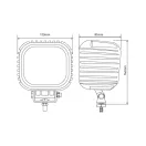 Gopart Fényvető LED munkalámpa négyzet alakú 4000 lm 48 W