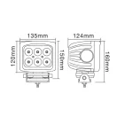 Gopart Fényvető LED munkalámpa négyzet alakú 5400 lm 60 W