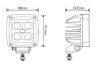 Gopart Fényvető LED munkalámpa négyzet alakú 4500 lm 40 W