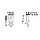 Gopart Fényvető LED munkalámpa téglalap alakú 1600 lm 13 W