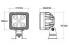 Gopart Fényvető LED munkalámpa négyzet alakú 5600 lm 60 W 