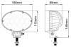 Gopart Fényvető LED munkalámpa ovális alakú 5200 lm 65 W
