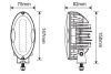 Gopart Ultraszéles fényvető LED munkalámpa ovális alakú 2400 lm 30 W