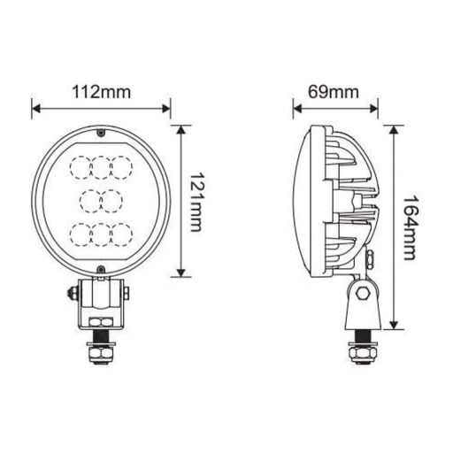 Gopart Fényvető LED munkalámpa ovális alakú 3800 lm 40 W