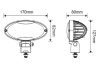 Gopart Ultraszéles fényvető LED munkalámpa ovális alakú 3500 lm 40 W